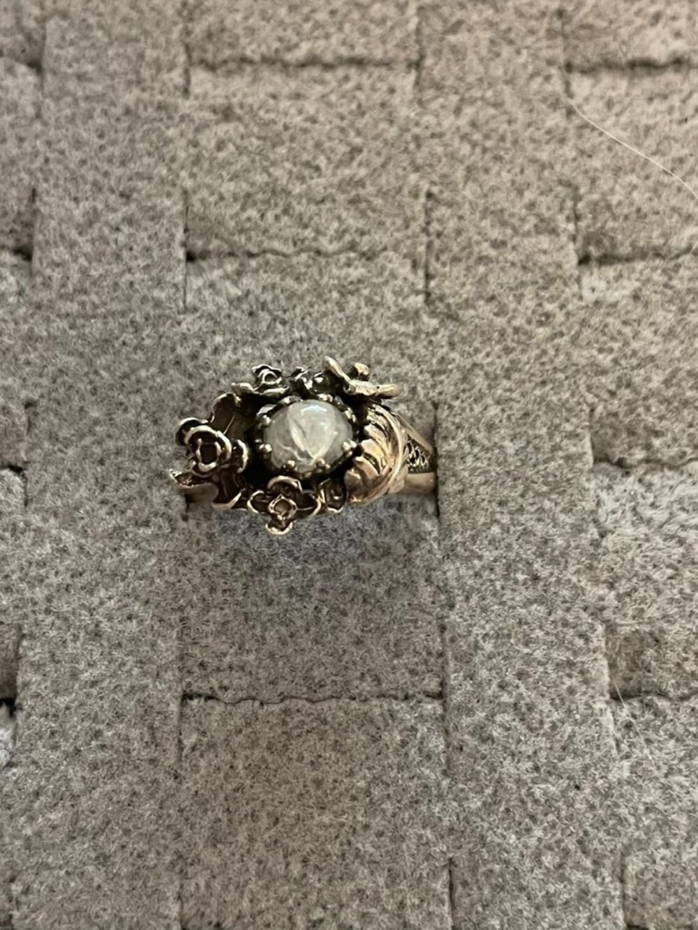 Vintage Sterling Silver Ring Sz 7.5 Handmade Gemstone Bob Stringer Y2K $250